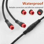 1T2 Y-Splitter Extension Wire with Julet Type 2pin Connector for Bike Headlight Cable in eBike Conversion Kits (2pin, 7" in Length, 2 Male to 1 Femal)