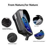 whale fall Bike Phone Frame Bag Waterproof, 3D Eva Hard Shell, Bike Phone Holder, Bicycle Top Tube Bag, Cycling Pouch with Rain Cover, Bike Accessories for Phones Under 7"