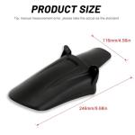 XINGWU Rear Shock Fender for Surron Light Bee X Segway X160/X260 Rear Mudguard Protector Wheel Fender for Surron Part Ebike Accessories Black