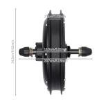 48V 1000W Electric Hub Motor, Ebike Rear Wheel Hub Motor Aluminium Alloy Mid Drive Motor Brushless Gearless Motor, Electric Bike Conversion Kit for Rear Wheels 38-55km/h