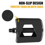 Flexsteep Bike Pedals - Non-Slip Plastic Pedals with Reflectors, Lightweight 9/16" Platform Fits City/Road/Hybrid/E-Bikes/Beach Cruiser/Most Adult Bikes