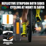 Flexsteep Bike Pedals - Non-Slip Plastic Pedals with Reflectors, Lightweight 9/16" Platform Fits City/Road/Hybrid/E-Bikes/Beach Cruiser/Most Adult Bikes