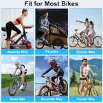 Upgrade Oversize Bike Seat for Men Women, Extra Wide Noseless Bicycle Seat Cushion, Waterproof Comfort Memory Foam Bike Saddle Fit for Peloton Bikes, Exercise Bike, EBikes, City Bike (Width: 12.2in)