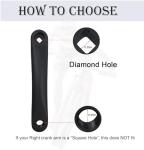 THALOUS Universal Bike Crank Arm 170mm Bicycle Left Crank Arm Available in Diamond Hole for MTB Mountain Bike Road Bike Ebike City Bike Exercise Bike