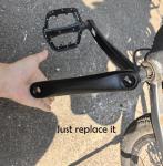 THALOUS Universal Bike Crank Arm 170mm Bicycle Left Crank Arm Available in Diamond Hole for MTB Mountain Bike Road Bike Ebike City Bike Exercise Bike