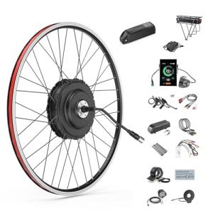 BAFANG Ebike Conversion Kit 48V750W Rear Hub Motor -G0900 Electric Bike Kit with LCD Display &Ebike Battery&PAS Sensor for 26"/27.5"/700C Mountain/City/Road Bikes (135-142mm Dropout)