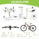BAFANG Ebike Conversion Kit 48V750W Rear Hub Motor -G0900 Electric Bike Kit with LCD Display &Ebike Battery&PAS Sensor for 26"/27.5"/700C Mountain/City/Road Bikes (135-142mm Dropout)