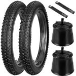 20x3.0 Inch E-Bike Mountain Bicycle Tire Replacement, High-Performance Puncture-Resistant and All-Terrain Folding Electric MTB Tire for MTB, E Bikes, Terrain Tread for Street and Trail Riding