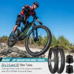 20x3.0 Inch E-Bike Mountain Bicycle Tire Replacement, High-Performance Puncture-Resistant and All-Terrain Folding Electric MTB Tire for MTB, E Bikes, Terrain Tread for Street and Trail Riding