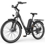 Funhang Electric Bike for Adults, 1000W Peak Ebike, 21.7MPH 50Miles City Cruiser Ebikes, 26" Step Thru Electric Bicycle with 48V Removable Battery, Adjustable Stem, Rear Rack,7 Speed, UL2849 Certified
