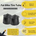 MOHEGIA EBike Fat Tire Replacement Set: 2 Pack 20 x 4.0-inch Folding Bicycle Tires, Inner Tubes, and Tire Levers, High-Performance Puncture-Resistant and All-Terrain with Offroad or Trail Riding