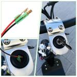 Battery Cylinder Lock Motorcycle Battery Locks Tricycle Electrombile Battery Accessories with 2 Key Motorcycle Ignition Lock