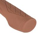 SOLODRIVE Ergonomic Design Bike Grips, Comfortable Bicycle Handlebar Grips, Single Lock-on Mountain Bike Grips, Non-Slip Handle Grips, Fit MTB, E-Bike, Hybrid, City Commuter Bikes, Scooter (Brown)