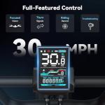 Jasion RetroVolt Electric Bike for Adults,【1500W Peak Motor & 30MPH & 70Miles】 Electric Dirt Bike, Full Suspension Ebikes for Adults, 20" Fat Tire Ebike with 48V 13Ah Battery, UL 2849 Tested