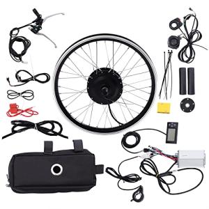 Serendicy Electric Bike Conversion Kit Wheel E-Bike Hub Motor Kit 36V 350W 20" Bicycle BLDC Controller with LCD Display Controller Brake Fits 20-inch Tire