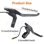 Zeekpowa eBike Brake Levers for BAFANG BBS01 BBS02 BBS-HD Mid Drive Motor and Hub Motor Power Cut Off Brake Parts for eBike Conversion Kit