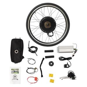 26 Inch 48V 1000W Rear Wheel Electric Bicycle Conversion Kit, Electric Bike Rear Wheel Hub Motor, Rears Wheel Electric Bicycle Motor Kit with LCD Display