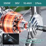 H&ZT 350W Electric Tricycle, 7-Speed E-Trike with 36V 10Ah Lithium Battery, UL Certified, 15MPH, 24"/26" 3-Wheel E-Bike for Adults with Rear Basket