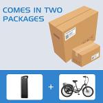 H&ZT 350W Electric Tricycle, 7-Speed E-Trike with 36V 10Ah Lithium Battery, UL Certified, 15MPH, 24"/26" 3-Wheel E-Bike for Adults with Rear Basket