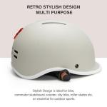 Exclusky Bike Helmet for Adults,Adjustable Cycling Helmet for Men & Women Safety Certified Bicycle Helmet for Commuting, Road Biking, Skating with USB Rechargeable Rear Light