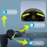 Favoto Smart Bike Helmet with Light – Dual Shell CPSC Certified Ebike Helmet with Turn Signals for Road Cycling City Commuting, Adjustable Fit for Adults Men Women, Blackwhite