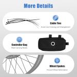 YUNLAIGOTOP 26" Rear Wheel Motor 48V 1800W Electric Bike Conversion Kit with LCD Display, Rear Wheel E-Bike Conversion Kit for Fat Snow Tire Electric Bicycle