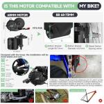 BAFANG 750W 1000W 500W Mid Drive Kit M625 M325 48V 52V Ebike Conversion Kit with 46T Chainwheel Electric Bike Conversion Kit for 68-73MM Mountain Bike Road Bike with VD03 Display Optional & Battery