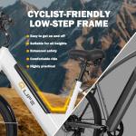 Qlife Cityone 2.0 Electric Bike for Adults,Up to 65Miles,28MPH,1200W Peak Motor 26" Ebike,499WH UL2849 Certified Battery Electric Commuter Bicycle with Front Suspension & 7-Speed Ebikes,W1