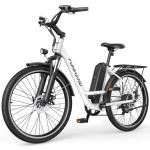 Funhang Electric Bike for Adults, 1000W Peak Ebike, 21.7MPH 50Miles City Cruiser Ebikes, 26" Step Thru Electric Bicycle with 48V Removable Battery, Adjustable Stem, Rear Rack,7 Speed, UL2849 Certified