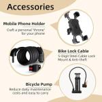 VARUN Electric Bike - 500W Electric Bicycle Up to 40Miles, 48V Removable Lithium Battery, Shock Absorber, 7-Speed and Dual Disc Brakes,Stylish 26" Cruiser E-Bike Suitable for Commuting