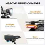 VARUN Electric Bike - 500W Electric Bicycle Up to 40Miles, 48V Removable Lithium Battery, Shock Absorber, 7-Speed and Dual Disc Brakes,Stylish 26" Cruiser E-Bike Suitable for Commuting