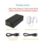 Talentcell 24V Lithium ion Battery PB240B1, Rechargeable 42980mAh 156Wh Li-ion Batteries Pack with DC 24V/12 Volt and 5V USB Output for LED Light Strip, CCTV Camera, Smartphone and More