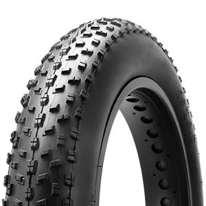 MOHEGIA Fat Tire,20x40 inch Fat Bike Tire,High-Performance and All-Terrain Folding Replacement MTB Bicycle Tire with Street or Trail Riding Black