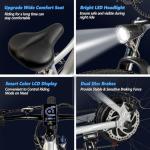 PEXMOR Electric Bike for Adults, Peak 1000W BAFANG Motor 32MPH, 48V 14AH Removable LG Battery Mountain Ebike, 27.5" Electric Commuter Bicycle 7 Speed, Front Suspension