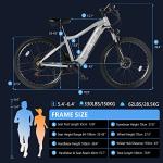 PEXMOR Electric Bike for Adults, Peak 1000W BAFANG Motor 32MPH, 48V 14AH Removable LG Battery Mountain Ebike, 27.5" Electric Commuter Bicycle 7 Speed, Front Suspension
