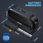 HAILONG 48V 20Ah Lithium-Ion Battery for Electric Bike/Scooter/Motorcycle/Tricycle, 40A BMS & 4A Fast Charger with LED Display, Power Switch, Secure Lock - Compatible with 100-1200W Motors