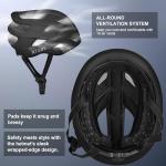 NTGBV Adult Bike Helmet for Men/Women with Helmet Bag 2 Removable Moisture-Wicking Liners Adjustable Dial Comfort Fit Lightweight Shockproof CPSC 1203 Safety Certified for Road-Ready/Urban-Commute/MTB