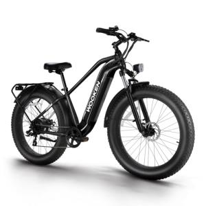 Wooken Electric Bike 26" x 4.0 Fat Tire Electric Bike,Peak 1500W Motor EBike for Adults with 48V 720WH Removable Battery, Up to 60Miles Ebikes,7 Speed,SGS Certified to UL2849