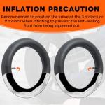 YUNSCM 2-PCS 20x4 Self-Sealing Fat Bike Tubes 20 X 4.0 Super Automatic Repair, Puncture Resistant Compatible with 20x3.5/4.0 89/102-406 E-Bike Bicycle Tire Tubes AV32mm Schrader Valve