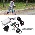 DC 36V 350W Eletric Scooter Controller with LCD Display, Electric Scooter Controller Kit E-Bike Conversion Kits with Circuit Board, Thumb Shifter, Tail Light and Headlight Fitting