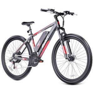 QNUT Electric Bike for Adults, 350W 26" Ebike for Teens 21 Speed 20Mph Up to 40Mile with Dual Disc Brake Commute E-Bike E-MTB for Men Women Electric Bicycles UL 2849 Certified (Red)