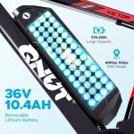 QNUT Electric Bike for Adults, 350W 26" Ebike for Teens 21 Speed 20Mph Up to 40Mile with Dual Disc Brake Commute E-Bike E-MTB for Men Women Electric Bicycles UL 2849 Certified (Red)