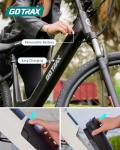 Gotrax 26" Electric Bike, Max Range 30Miles(Pedal-assist1) & 15.5/20Mph Power by 250/350W, 3 Riding Modes & Adjustable Seat, 7-Speed & Front Shock Absorber, Commuter Electric Bicycle for Adults, Black