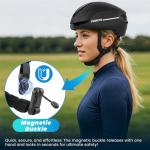 Favoto Smart Bike Helmet with Light – Dual Shell CPSC Certified Ebike Helmet with Turn Signals for Road Cycling City Commuting, Adjustable Fit for Adults Men Women, Black