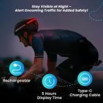 Favoto Smart Bike Helmet with Light – Dual Shell CPSC Certified Ebike Helmet with Turn Signals for Road Cycling City Commuting, Adjustable Fit for Adults Men Women, Black