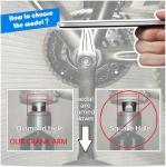 Alps2Ocean Universal Bike Crank Arms,89MM/102MM/114MM/127MM/140MM/152MM/160MM/165MM/170MM/175MM Available in Diamond Hole Bike Crank Arm for City Bike,Folding Bike,MTB,Ebike,Road Bike,Exercise Bike