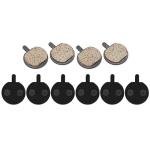 Lwuey Bike Brake Pads, Bicycle Disc Resin Brakes Pad Semi Metal Smooth Braking Low Noise Cycling Pads Kit Mute Accessory KMJG019 fot Camping Outdoor Mountain Bicycles Electric Scooters Bikes 5 Pairs