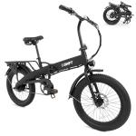 SWFT F.X Electric Folding Fat Tire Bike for Adults- 25 Mile Max Range, 20mph Speed, 20” All Terrain Tires, 3 Level Pedal Assist, LED Display, EBike