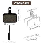 4 Pairs Bike Brake Pads, Resin Semi-Metal Bicycle Disc Brake Pads Replacement for Mountain MTB Ebike for Tektro Shimano TRP Deore Br-M575 B01s Mt200 M525 M515 T615 T675 M505 M495 M486 M485