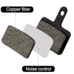 4 Pairs Bike Brake Pads, Resin Semi-Metal Bicycle Disc Brake Pads Replacement for Mountain MTB Ebike for Tektro Shimano TRP Deore Br-M575 B01s Mt200 M525 M515 T615 T675 M505 M495 M486 M485